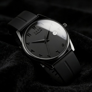 2026 New Eco-Friendly Casual Arabic Business Quartz <b>Watch</b> Zinc Alloy <b>Case</b> Magnetic Clasp 42mm Dial Rubber Band Pointer 3m <b>Watch</b> - Product Image 2