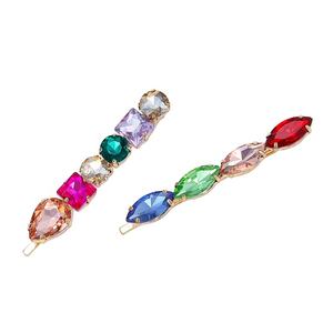 กิ๊บติดผมหินแก้วหลาก<span class=keywords><strong>สี</strong></span>สำหรับผู้หญิง,เครื่องประดับผมกิ๊บติด<span class=keywords><strong>ผม</strong></span>สำหรับปาร์ตี้ประจำวันแฟชั่นแบบสั่งทำ - Product Image 3