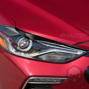 1 Par de Cubiertas Decorativas para Faros Delanteros Negros para Hyundai Elantra 2016 2017 2018, Adhesivos para Automóviles, Cubiertas Decorativas para Faros Delanteros - Product Image 5