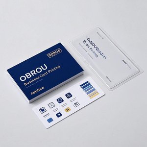 Офсетная печать визитных карточек OBROU на крафт-бумаге и картоне из золотой фольги для картона печать визитных карточек