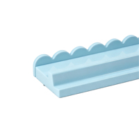 Supports de tuiles de mahjong en bois laqué brillant sur mesure de 20 pouces, 4 pièces, avec poussoirs festonnés
