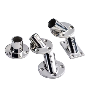 נירוסטה 316 סירה עגול בסיס 30 מעלות עבור o. d. 22 מ "מ צינור יד רכבת מתאימה בסיס עגול - Product Image 4