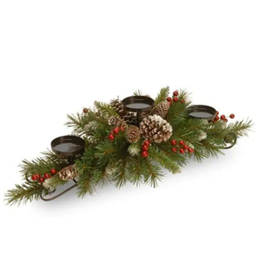 Decoración navideña Portavelas estilo navideño para Adviento de Navidad - Product Image 6