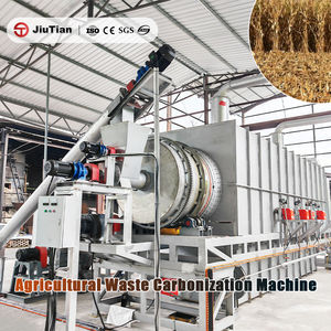 Machine de production de biochar à partir de coques de riz favorisant la séquestration du <span class=keywords><strong>carbone</strong></span> et le développement agricole durable - Product Image 1