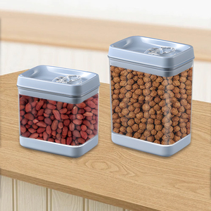 GREENSIDE Nuovi Contenitori per Alimenti in Plastica Moderni Senza BPA Ermetici per Cucina Barattoli per Cereali in Acrilico - Product Image 1
