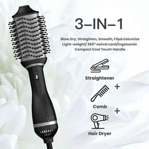 Lena Wholesale 3 en 1 Sèche-cheveux rotatif à air chaud volumateur électrique à séchage rapide <span class=keywords><strong>Brosse</strong></span> à cheveux sèche-cheveux - Product Image 2