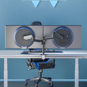 Màn hình kép Máy tính để bàn núi Bracket cho 17-32 inch màn hình LCD xoay nghiêng có thể điều chỉnh hai-cánh tay TV đứng hỗ trợ PC H33 - Product Image 3