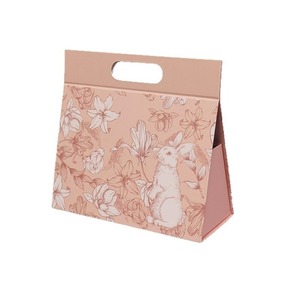 Pink Bunny Print <b>Gift</b> <b>Bag</b>, Die-cut Handle Paper Tote <b>Bag</b> for <b>Easter</b> & Birthday <b>Gifts</b> - Product Image 1