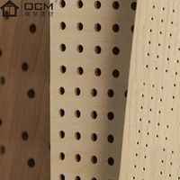 Projet de construction Panneaux acoustiques en bois massif perforés 3M Decor MDF, panneaux muraux acoustiques en bois, panneaux de plafond décoratifs