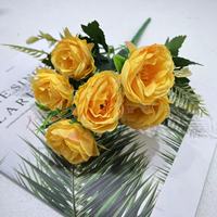 Künstliche Pfingstrose Bouquet Seide Rose Blumen Bündel für Hochzeits dekoration Blume Mittelstücke