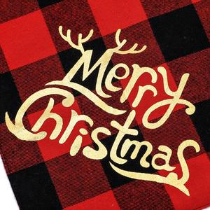 Bandana triangulaire pour chien Tanpopo, nouveau modèle rouge et vert, tissu britannique à carreaux, pour l'hiver - Product Image 3