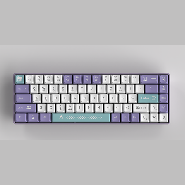 Ajazz AK680 65% Wired Mechanical Keyboard 68-Keys Hot-Swappable RGB Backlit Gaming Keyboard