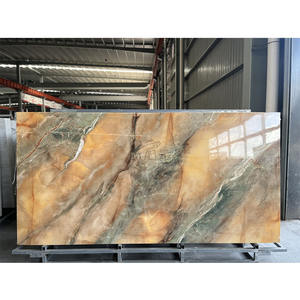 Koleksi Pegmatit Buatan Lembaran Tipis Hitam untuk Meja Dapur, Meja Makan, Permukaan Kerja, Panel Dinding Batu Sinter - Product Image 1