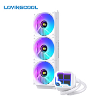 Refroidisseur d'eau pour processeur AIO LOVINGCOOL 120/240/360 mm avec emballage personnalisé et solution de refroidissement liquide OEM directe d'usine, ventilateur liquide