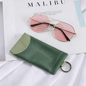 Manufacturer Wholesale PU Leather Sunglasses Bag, Compact Anti-Pressure Eyeglasses Pouch <b>for</b> Daily Carry - Product Image 1