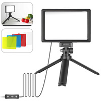 Lumière de diffusion en direct de forme carrée universelle, anneau lumineux pour selfie, panneau lumineux LED, vidéo avec trépied pliable pour la prise de vue en studio