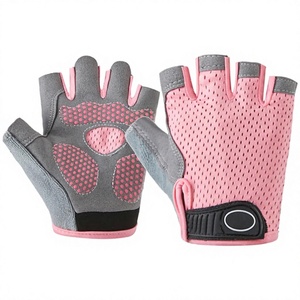 Gants de musculation unisexes pour enfants, en PU, légers, antidérapants, demi-doigts, pour sports de plein air, cyclisme, équitation, escalade, pêche - Product Image 1