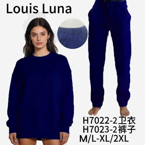 Tuta HDJ con Felpa e Pantaloni Set M L XL 2XL Grigio Melange Donna Casual Taglie Forti Loungewear Activewear Autunno - Product Image 3