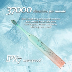 Nouvelle conception tendance, vente en gros, brosse à dents sonique intelligente de voyage, 5 modes, brosse à dents électrique sonique rechargeable pour la maison et les voyages - Product Image 5