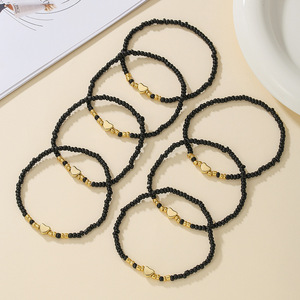 Ethnic Style Seed <b>Bead</b> <b>Bracelet</b> Heart Shape Multi Layered Color Block Women Jewelry Plastic Unisex Summer 2025 - Product Image 4