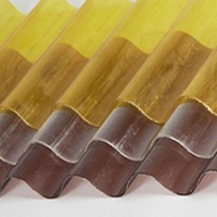 Tôle de toiture en polycarbonate ondulé transparente haute résistance aux chocs pour hôtels - Légère, protection UV et ignifuge