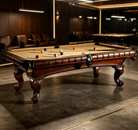 Nouvelle table de billard professionnelle de luxe moderne et personnalisée de haute qualité avec coussinets, 9ft, 8ft, 7ft, en ardoise, en cuir, en bois massif