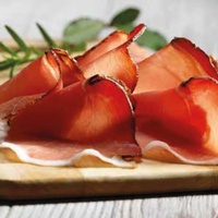 700 g Speck "Prealpen" Emballage sous vide 1/6 viande de porc coupée Giuseppe Verdi Selection Made Italy