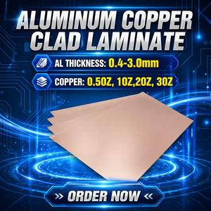 แผ่นลามิเนตเคลือบทองแดงผสมอะลูมิเนียมคุณภาพสูงสำหรับ PCB/LED ลดราคาพิเศษ - Product Image 1