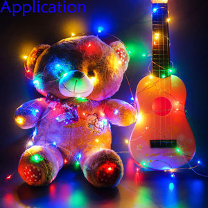 4.5V 20 <span class=keywords><strong>LED</strong></span> Dây đồng chuỗi <span class=keywords><strong>Lights</strong></span> 2m Pin hoạt động cho nhà giáng sinh đám cưới hoặc Đảng trang trí nội thất DIY cổ tích Ánh sáng Vòng Hoa - Product Image 5