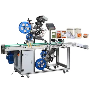 Winskys Automatic Flat Surface Box Bag Top And Bottom Two Sides Labeling Machine