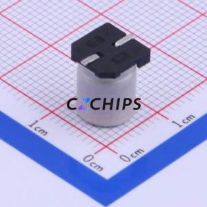 ตัวเก็บประจุแบบอิเล็กโทรไลต์อะลูมิเนียม SMD รุ่น VUA101M1ETR-0810, ขนาด D8xL10 มม. 100uF 20% 25V 8 มม. - Product Image 2