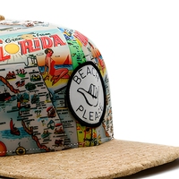 Gorra de Playa de Verano de 6 Paneles con Estampado Digital Personalizado, Gorra Snapback YESCAP