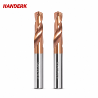 Forets hélicoïdaux en carbure de tungstène Hrc55 HANDERK, foret de centrage en acier rapide pour outil CNC