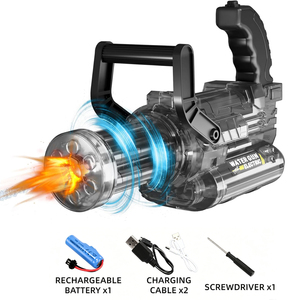Pistolet à eau électrique <span class=keywords><strong>Gatling</strong></span> rotatif lumineux automatique, jouet très populaire - Product Image 1