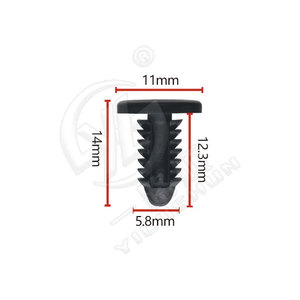 Clips à rivets barbelés pour pare-chocs avant de voiture Xinyida A286 en plastique nylon à clipser, compatibles Mercedes-Benz - Product Image 4