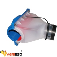 Système d'alimentation automatique pour élevages de poulets : Entrée de nourriture en plastique T-Drop pour ligne de chaîne de paniers pour poulets de chair, pondeuses et reproducteurs