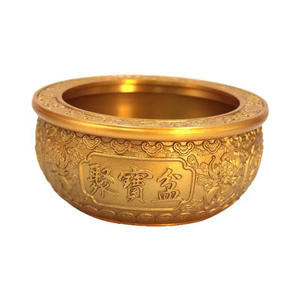 Grand bol en cuivre Feng Shui avec des motifs personnalisables pour la maison et le bureau - Product Image 6