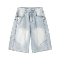 Short Bermuda Femme Baggy Taille Haute Délavé Décontracté Fabricant Vente en Gros