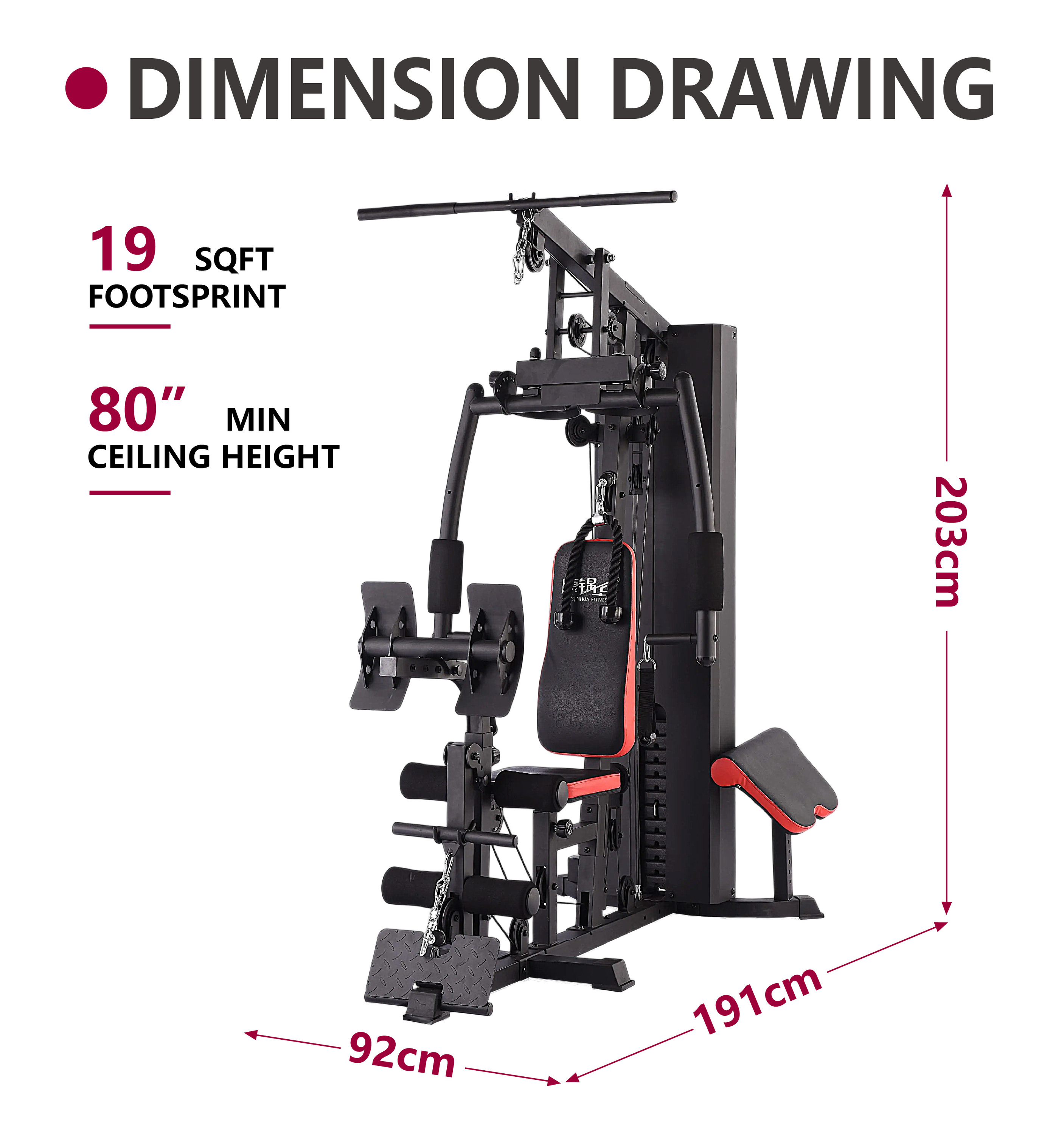 Multi-Functional Home Gym Strength Station – Comprehensive Single-Person Training Machine for Full Body Workouts & Muscle Building - View 3