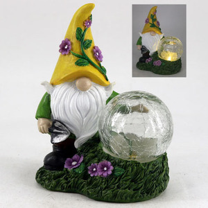Lampe solaire Gnome résine artisanat extérieur jardin décor nain Statue pour pelouse cour <span class=keywords><strong>paysage</strong></span> ornements pour lumière solaire - Product Image 6
