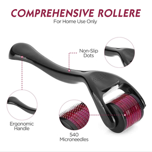 Vente flash : Rouleau de derme en titane pour le visage, 540 aiguilles, 0,25 mm-2,5 mm, pour rajeunir la peau et favoriser la croissance des cheveux - Product Image 3