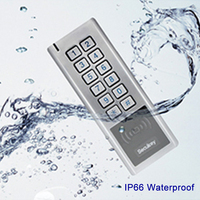 Wateperoof Control de acceso de puerta Cerradura de puerta de tarjeta inteligente Wiegand 125KHz 13,56 MHz Lector de tarjetas Cerraduras de código