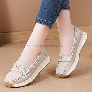 New Summer <b>Shoes</b> Fashionable Thick-Soled <b>Height</b>-<b>Increasing</b> Mom <b>Shoes</b> Versatile Non-Slip Slip-on Casual Women - Product Image 1