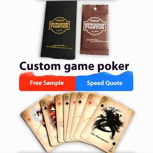 Cartes à jouer en papier de noyau noir de haute qualité de qualité supérieure Logo personnalisable en relief bord bronzant artisanat dessin de personnage de dessin animé - Product Image 3