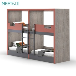 Lits superposés modernes en bois pour adultes, cabines de couchage pleine grandeur inspirées des capsules spatiales pour hôtels, appartements, hôpitaux, écoles - Product Image 2