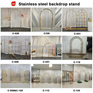 LEDA New Wedding Props Stainless Steel Mirror square Background Decoration for wedding party - Product Image 6