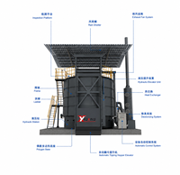 Máquina volteadora de compost independiente para la fermentación de estiércol de aves de corral, estiércol de vaca y residuos orgánicos