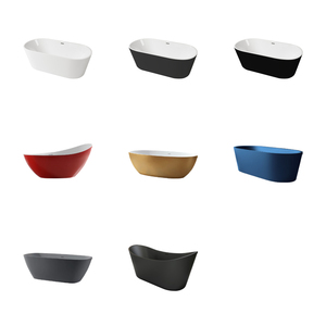 Trở Lại Tường Freestanding Bồn Tắm Phòng Tắm <span class=keywords><strong>1500</strong></span> 1700 D Hình Dạng Đơn Lập Tắm Chống Lại Tường Acrylic Miễn Phí Đứng Ngâm Bồn Tắm - Product Image 3