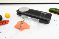 Machine de mise sous vide brevetée avec balance détachable de 2 kg, fonctionnement à une touche, minuterie de mise sous vide pour le stockage des steaks, des fruits de mer et des aliments