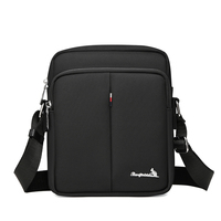 Sac bandoulière en nylon pour hommes d'affaires, résistant à l'eau, léger, multi-poches, sac messager, sac de voyage pour tablette